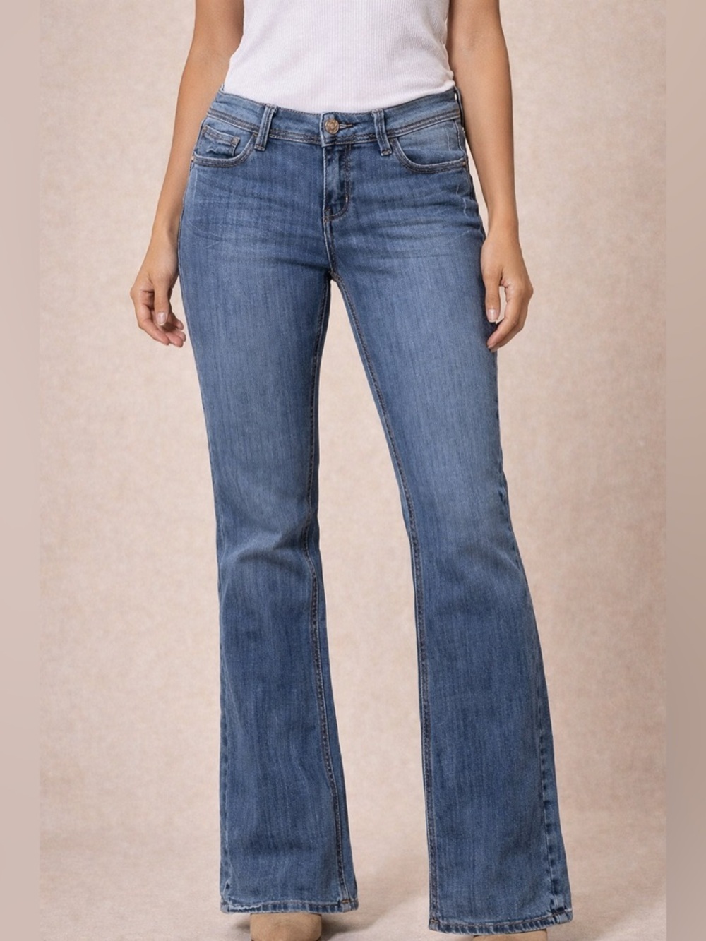 Miss Sixty Sissy Boy Bootcut Jeans Women’s Size 14/32 Medium Wash Stretch Denim